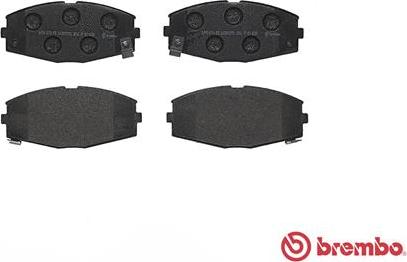 Brembo P 83 020 - Тормозные колодки, дисковые, комплект unicars.by