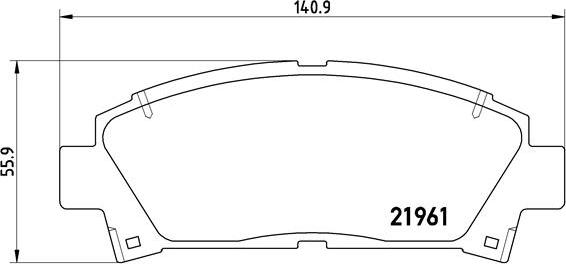 Brembo P 83 028 - Тормозные колодки, дисковые, комплект unicars.by