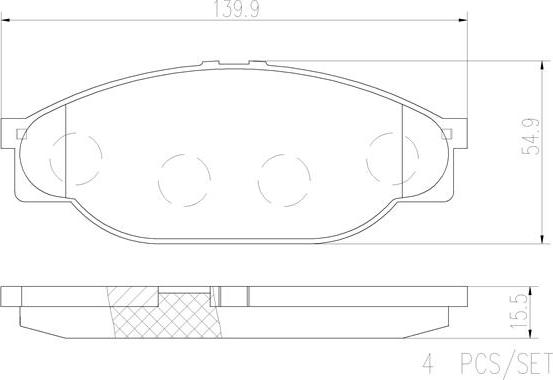 Brembo P83023N - Тормозные колодки, дисковые, комплект unicars.by