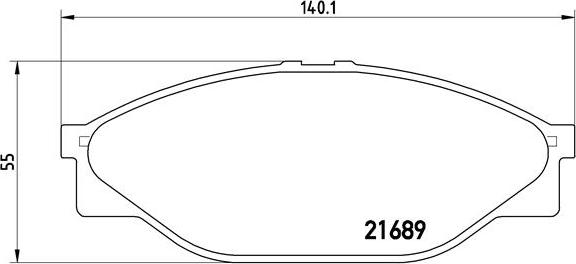 Brembo P 83 023 - Тормозные колодки, дисковые, комплект unicars.by