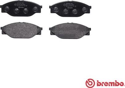 Brembo P 83 023 - Тормозные колодки, дисковые, комплект unicars.by