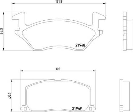 Brembo P 83 022 - Тормозные колодки, дисковые, комплект unicars.by