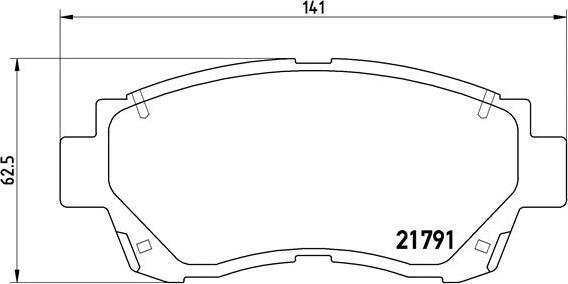 Brembo P 83 027 - Тормозные колодки, дисковые, комплект unicars.by