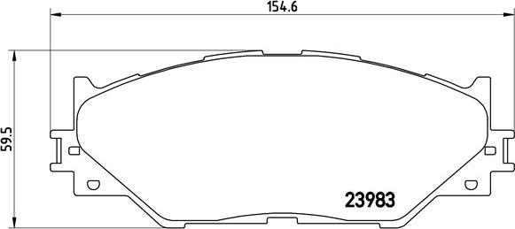 Brembo P 83 074 - Тормозные колодки, дисковые, комплект unicars.by