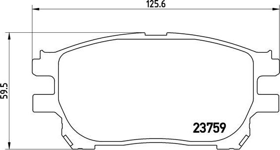 Brembo P 83 070 - Тормозные колодки, дисковые, комплект unicars.by