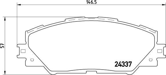 Brembo P 83 071X - Тормозные колодки, дисковые, комплект unicars.by