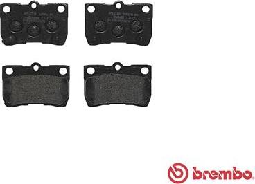 Brembo P 83 073 - Тормозные колодки, дисковые, комплект unicars.by