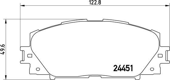 Brembo P 83 141 - Тормозные колодки, дисковые, комплект unicars.by