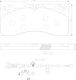 Brembo P83154N - Тормозные колодки, дисковые, комплект unicars.by