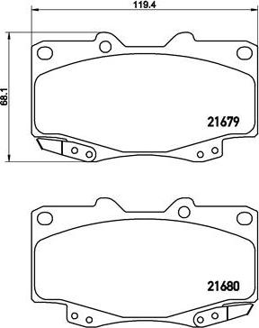 Brembo P 83 151 - Тормозные колодки, дисковые, комплект unicars.by