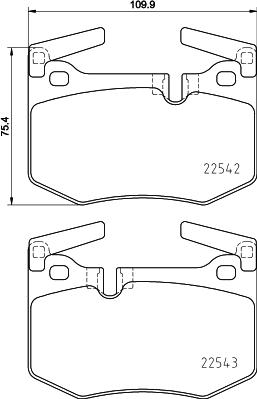 Brembo P 83 164 - Тормозные колодки, дисковые, комплект unicars.by