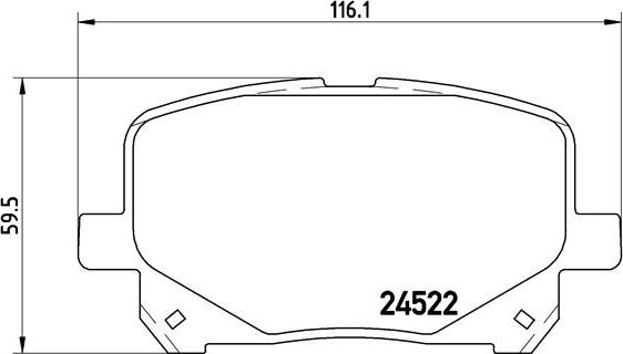 Brembo P83100N - Тормозные колодки, дисковые, комплект unicars.by