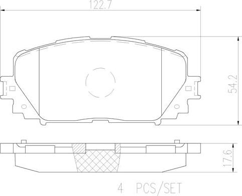 Brembo P83101N - Тормозные колодки, дисковые, комплект unicars.by