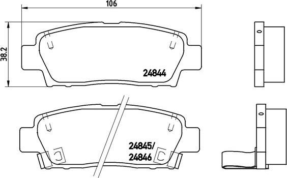 Brembo P 83 111 - Тормозные колодки, дисковые, комплект unicars.by