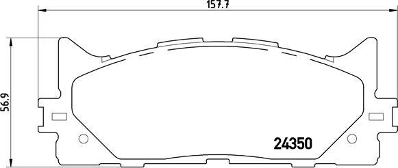 Brembo P 83 117X - Тормозные колодки, дисковые, комплект unicars.by