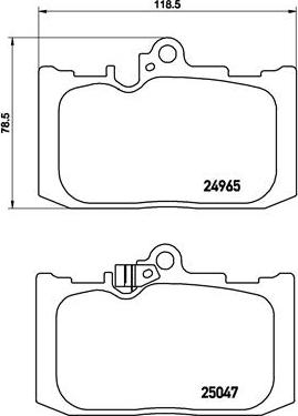 Brembo P 83 131 - Тормозные колодки, дисковые, комплект unicars.by