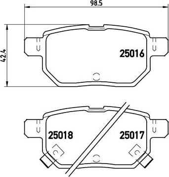 Brembo P 83 133 - Тормозные колодки, дисковые, комплект unicars.by