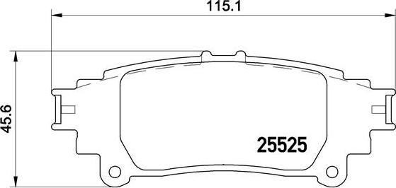 Brembo P 83 132 - Тормозные колодки, дисковые, комплект unicars.by