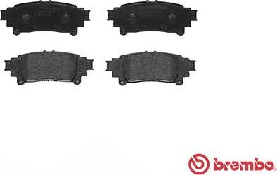 Brembo P 83 132 - Тормозные колодки, дисковые, комплект unicars.by