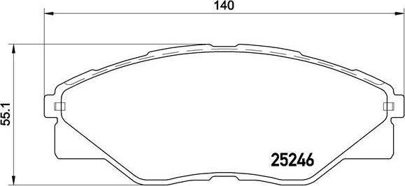 Brembo P 83 137 - Тормозные колодки, дисковые, комплект unicars.by