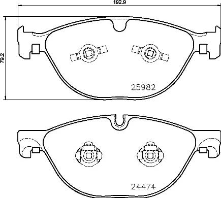 Brembo P 36 029 - Тормозные колодки, дисковые, комплект unicars.by