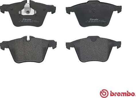 Brembo P 36 028 - Тормозные колодки, дисковые, комплект unicars.by