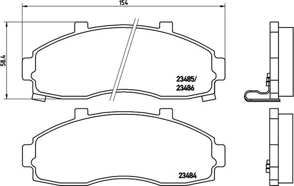 Brembo P 30 044 - Тормозные колодки, дисковые, комплект unicars.by