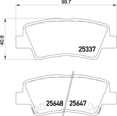 Brembo P 30 054 - Тормозные колодки, дисковые, комплект unicars.by