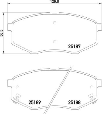 Brembo P 30 055 - Тормозные колодки, дисковые, комплект unicars.by