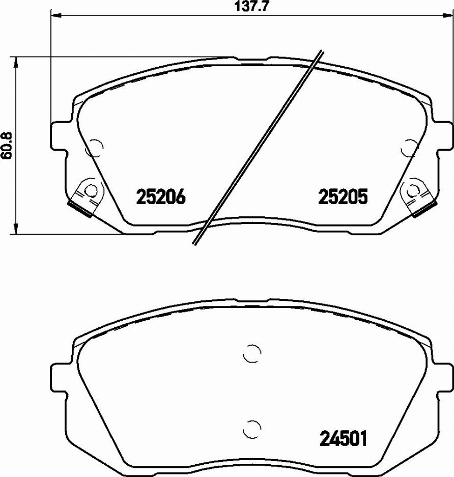 Brembo P 30 056E - Тормозные колодки, дисковые, комплект unicars.by