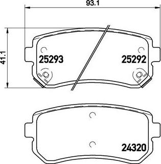 Brembo P 30 051X - Тормозные колодки, дисковые, комплект unicars.by