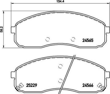 Brembo P 30 058 - Тормозные колодки, дисковые, комплект unicars.by