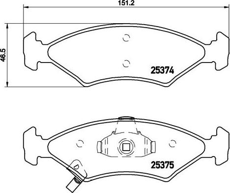 Brembo P 30 062 - Тормозные колодки, дисковые, комплект unicars.by