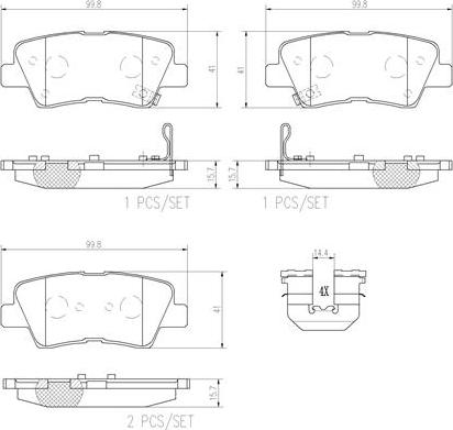 Brembo P30067N - Тормозные колодки, дисковые, комплект unicars.by