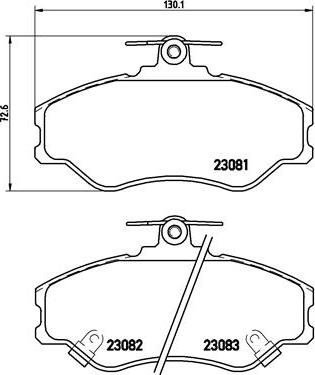 Brembo P 30 005 - Тормозные колодки, дисковые, комплект unicars.by