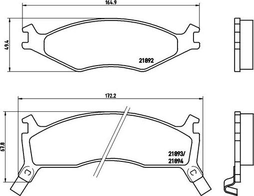 Brembo P 30 006 - Тормозные колодки, дисковые, комплект unicars.by