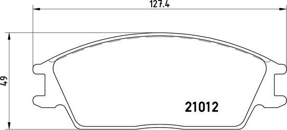 Brembo P 30 001 - Тормозные колодки, дисковые, комплект unicars.by