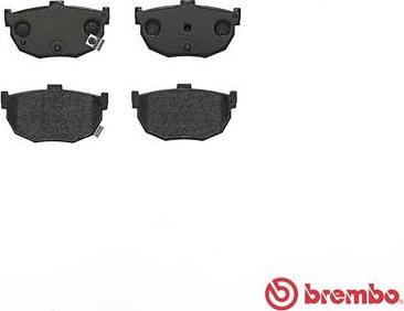 Brembo P 30 003 - Тормозные колодки, дисковые, комплект unicars.by