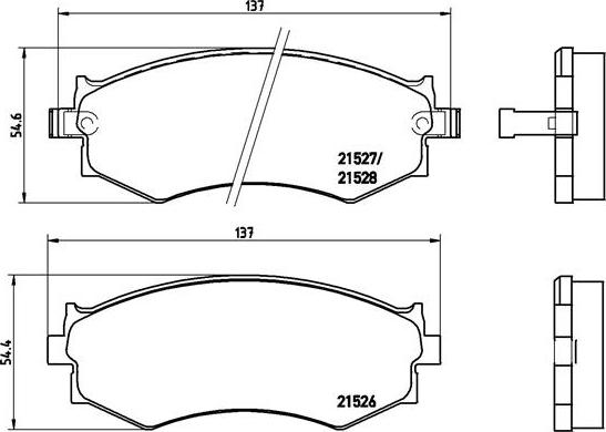 Brembo P 30 002 - Тормозные колодки, дисковые, комплект unicars.by