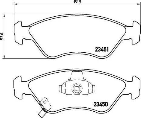 Brembo P 30 007 - Тормозные колодки, дисковые, комплект unicars.by