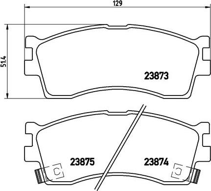 Brembo P 30 016 - Тормозные колодки, дисковые, комплект unicars.by