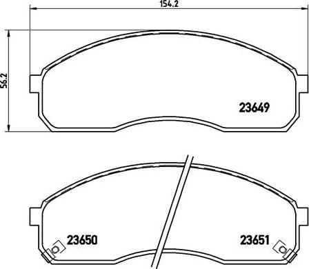 Brembo P 30 012 - Тормозные колодки, дисковые, комплект unicars.by