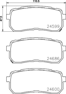 Brembo P 30 080 - Тормозные колодки, дисковые, комплект unicars.by