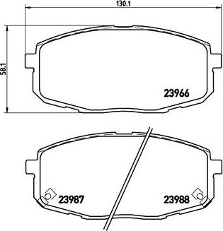 Brembo P 30 034 - Тормозные колодки, дисковые, комплект unicars.by