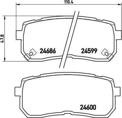 Brembo P 30 035 - Тормозные колодки, дисковые, комплект unicars.by