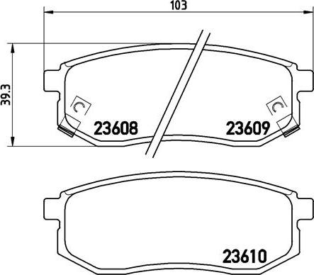 Brembo P 30 030 - Тормозные колодки, дисковые, комплект unicars.by