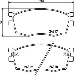 Brembo P 30 026 - Тормозные колодки, дисковые, комплект unicars.by