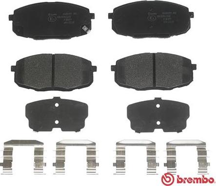 Brembo P 30 077 - Тормозные колодки, дисковые, комплект unicars.by