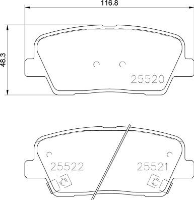 Brembo P 30 104 - Тормозные колодки, дисковые, комплект unicars.by