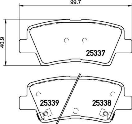 Triscan 1100-35133 - Тормозные колодки, дисковые, комплект unicars.by